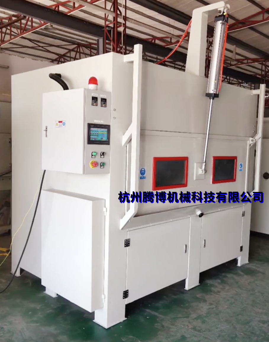 輥筒專用噴砂機，膠輥自動噴砂機