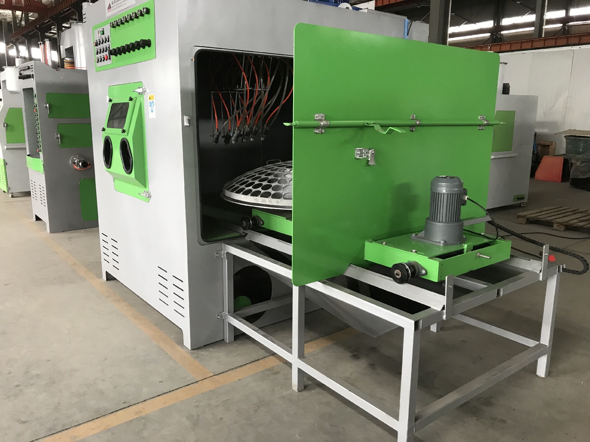 TB-SA2020-9A電動(dòng)轉(zhuǎn)臺(tái)式自動(dòng)噴砂機(jī)