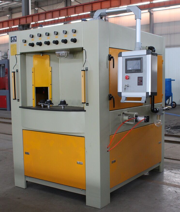 轉盤式自動噴砂機/行星式轉臺噴砂機，轉盤式自動噴砂機